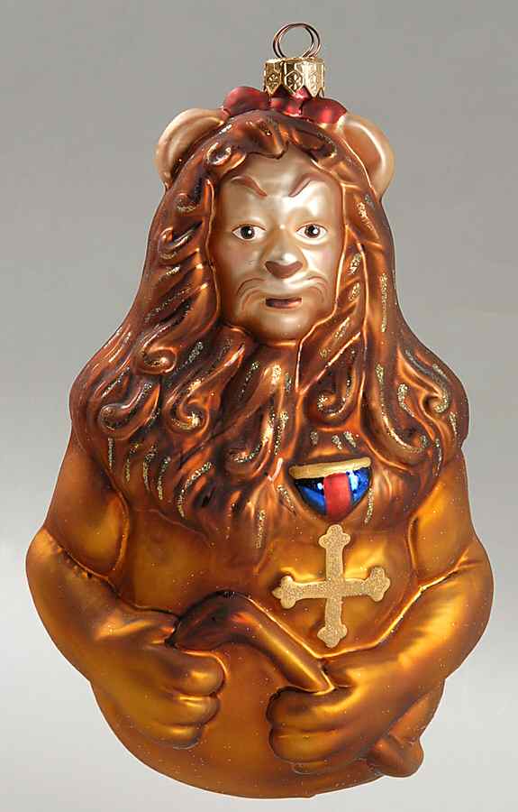 Wizard of Oz-Ornaments Cowardly Lion - No Box by Christopher Radko-1