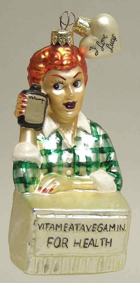 I Love Lucy Vitameatavegamin - No Box by Christopher Radko-1