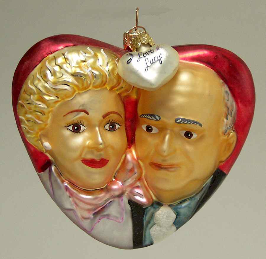 I Love Lucy With Love-Ethel  And Fred-Heart - No Box by Christopher Radko-1