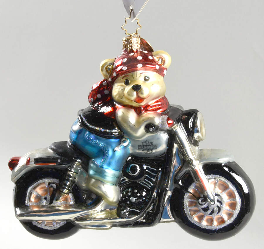 Harley Davidson Bearly Cruisin - No Box by Christopher Radko-1