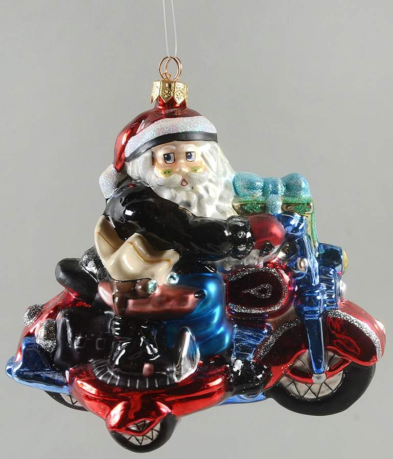 Harley Davidson Sidecar Harley Santa - No Box by Christopher Radko-1