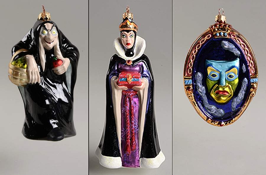 Snow White & Seven Dwarfs Evil Queen Box Set - 3 Pc - Boxed by Christopher Radko-1