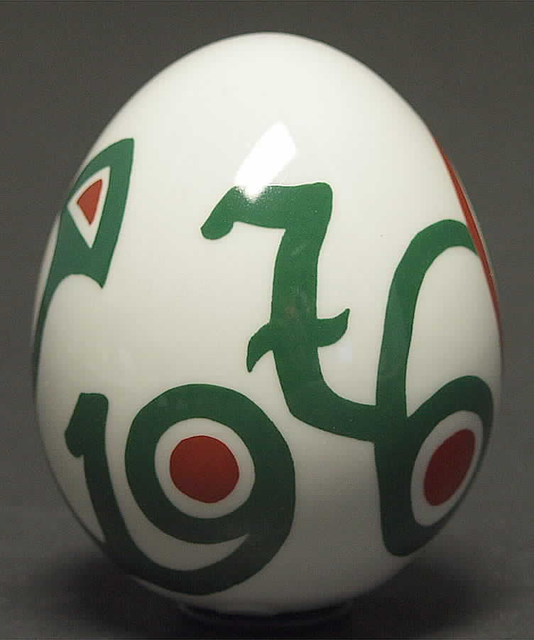 Annual Egg Year Egg-1976 - Boxed by Royal Copenhagen-1