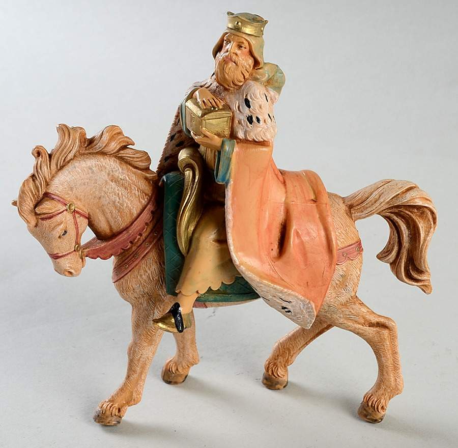 Fontanini Heirloom Nativity 5" Scale King Melchior On Horse - No Box Nb41a by Roman-1