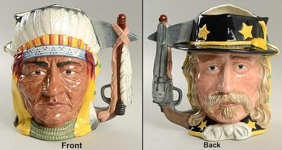 Antagonists Collection Chief Sitting Bull & George A Custer - Boxed by Royal Doulton-1
