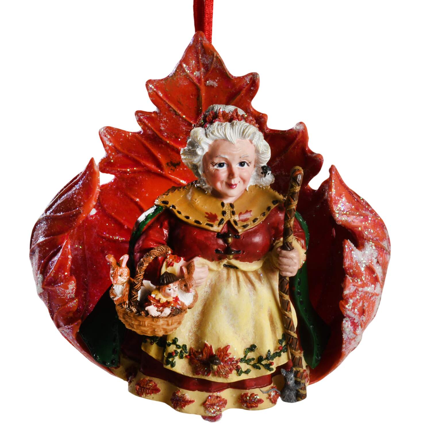Woodland Winds Nana Leaf - Boxed by Christopher Radko-1