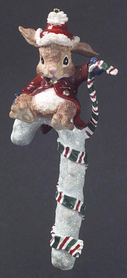 Woodland Winds Peppermint Twist Ornament - Nb829, No Box by Christopher Radko-1