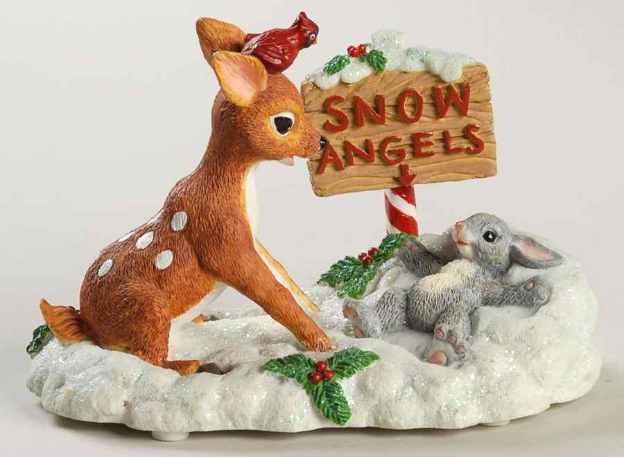 Woodland Winds Snow Angels Figurine - Boxed by Christopher Radko-1