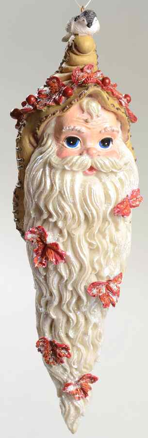 Woodland Winds Santa 'Cicle Ornament - Boxed by Christopher Radko-1
