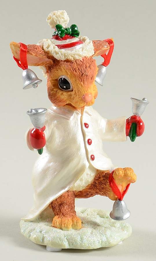 Woodland Winds Silver Bells Figurine - Boxed by Christopher Radko-1