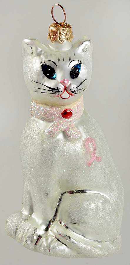 Breast Cancer Research Felina's Heart-1998 - With Box by Christopher Radko-1