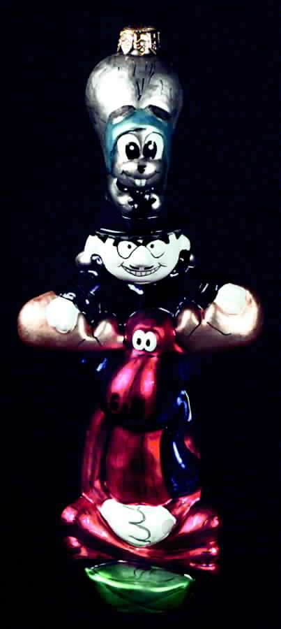 Rocky, Bullwinkle, & Friends Totem Trouble - No Box by Christopher Radko-1