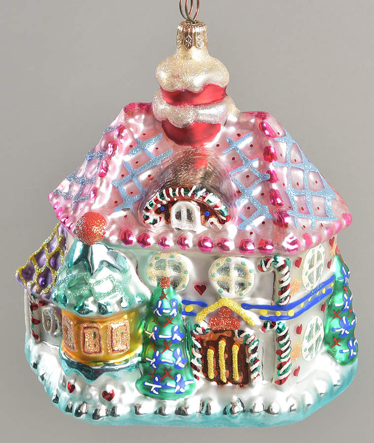 Homes for the Holidays Series House With Pink Roof - No Box by Christopher Radko-1