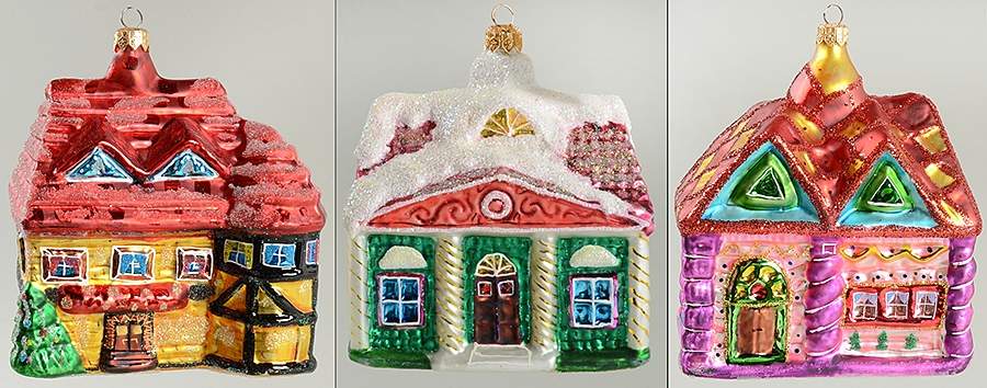 Homes for the Holidays Series Sugar Hill-Set Of 3 - No Box by Christopher Radko-1