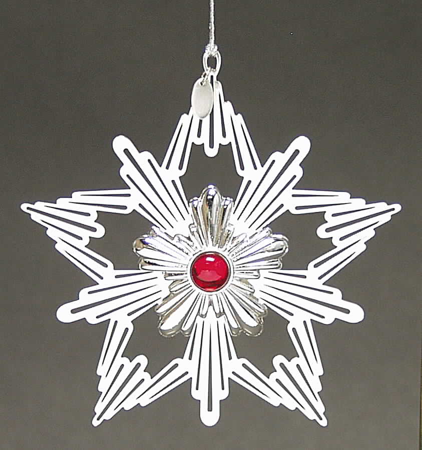 Jeweled Star-Silverplate 2001 Jeweled Star - Boxed by Reed & Barton-1