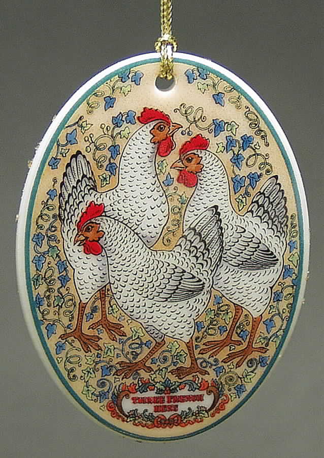 Twelve Days of Christmas French Hens - Boxed by Royal Worcester-1