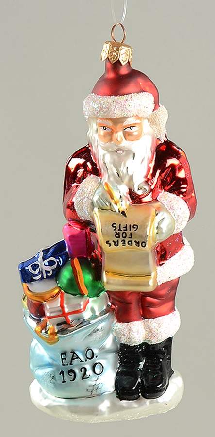Fao Schwarz Exclusives 1920 Santa - No Box by Christopher Radko-1