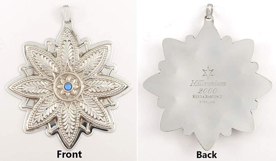 Millennium Snowflake 2000 Millennium Snowflake Ornament - With Box by Reed & Barton-1