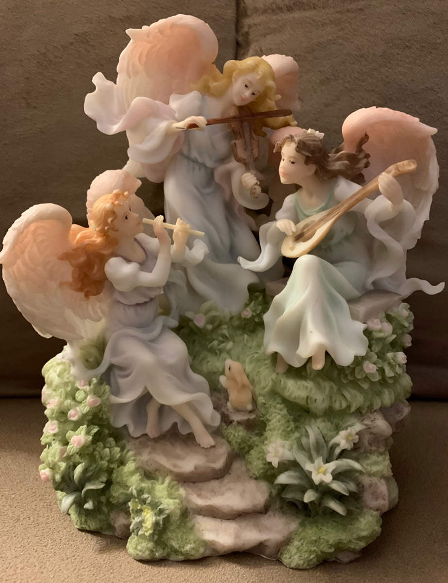 Seraphim Musical-Figurine Heavenly Concert-Angel Trio - Boxed by Roman-1