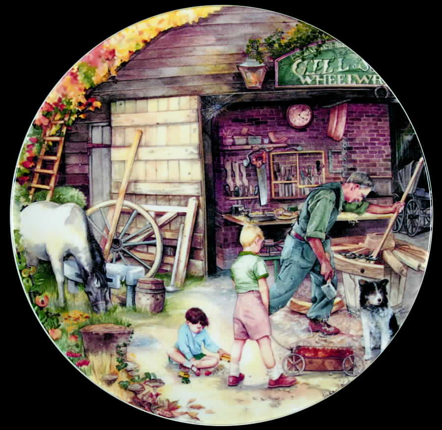 Old Country Crafts The Wheelwright - Boxed by Royal Doulton-1