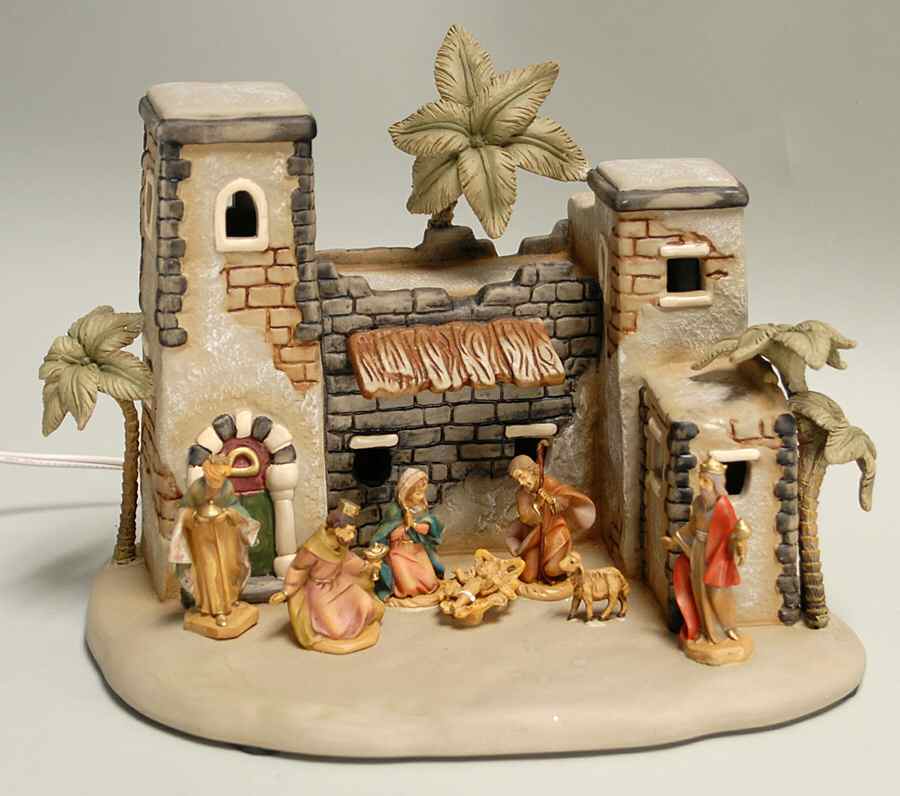 Fontanini Nativity 2.5" Bethlehem Scene With 9 Figures - With Box by Roman-1