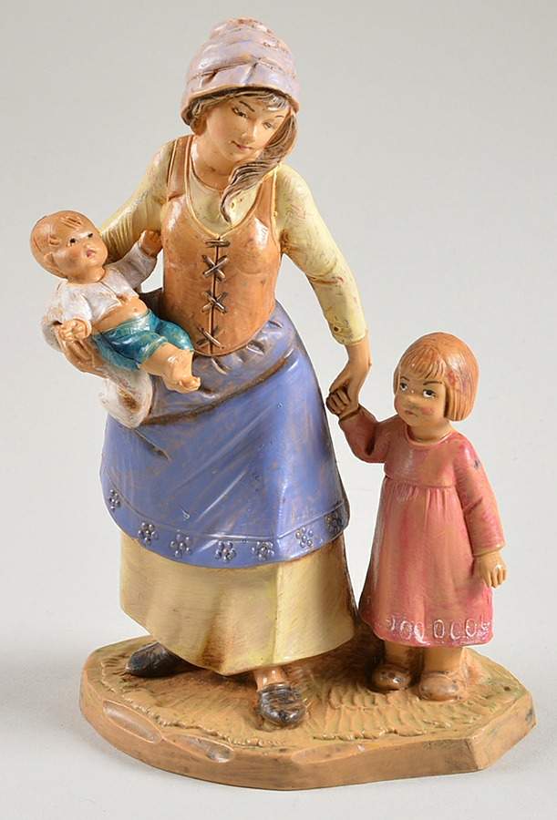 Fontanini Heirloom Nativity 5" Scale Rebekah, Adel & Aram-Set Of 2 - Boxed by Roman-1