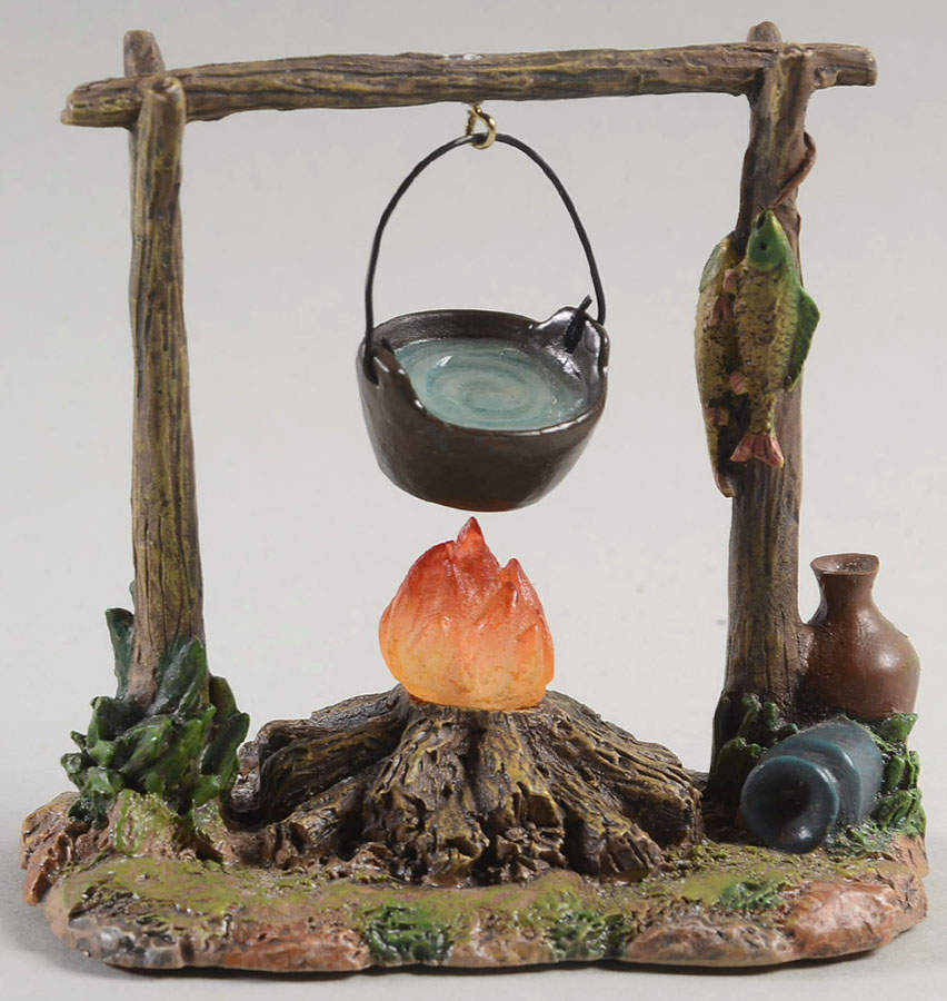 Fontanini Heirloom Nativity 5" Scale Campfire-Lighted - With Box Bx412 by Roman-1