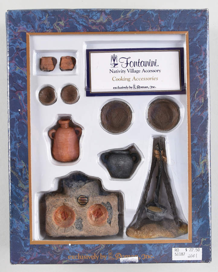 Fontanini Heirloom Nativity 5" Scale Cooking Accessories-Set Of 10 - No Box by Roman-1