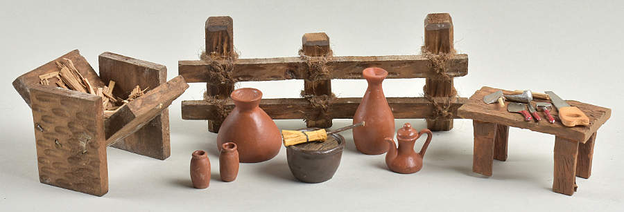 Fontanini Heirloom Nativity 5" Scale Village Accessory Set -Set Of 15 - Boxed by Roman-1