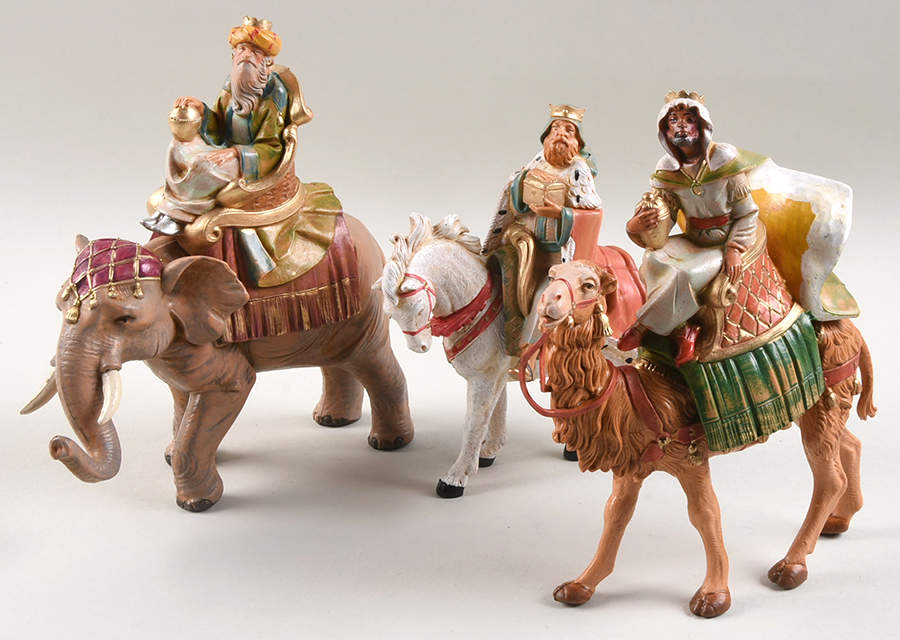 Fontanini Heirloom Nativity 5" Scale Three Kings On Animals - Boxed by Roman-1