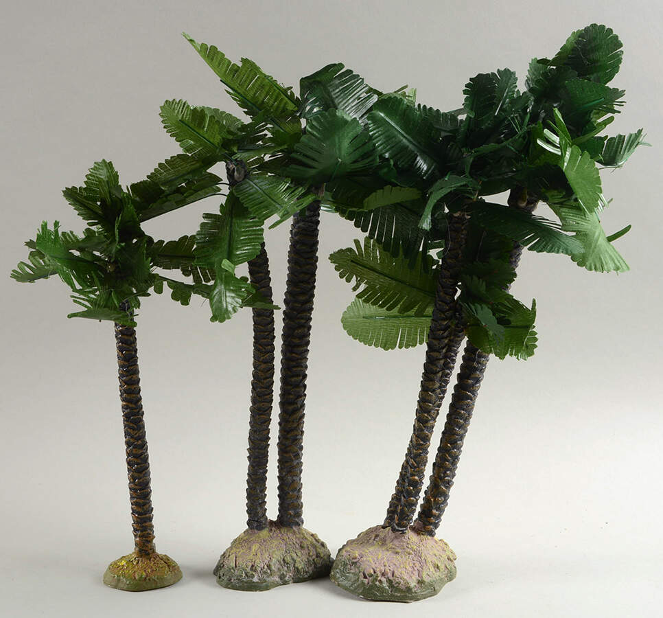 Fontanini Heirloom Nativity 5" Scale Palm Trees - Set Of 3 - Boxed by Roman-1