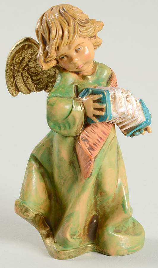 Fontanini Heirloom Nativity 5" Scale Angel With Acccordion - No Box by Roman-1