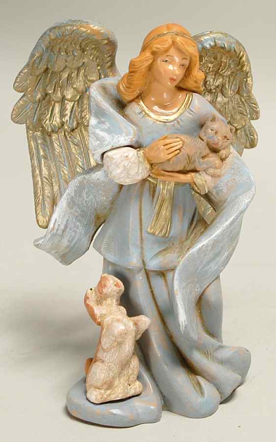 Fontanini Heirloom Nativity 5" Scale Celia Angel With Animals - Boxed by Roman-1