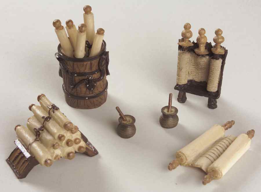 Fontanini Heirloom Nativity 5" Scale Writing Accessories-Set Of 6 - Boxed by Roman-1