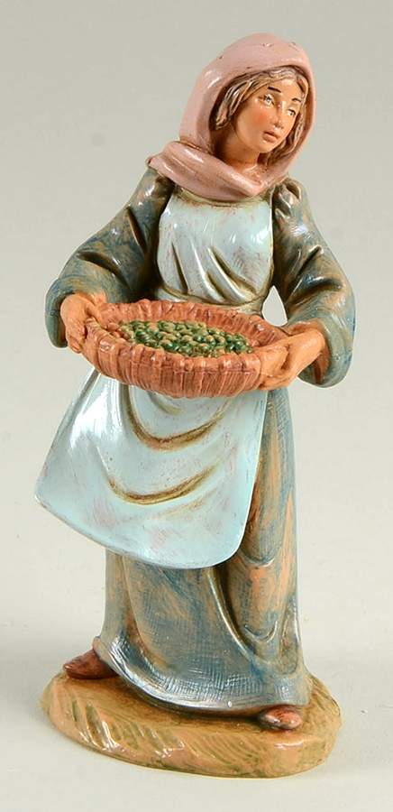 Fontanini Heirloom Nativity 5" Scale Zoe, Olive Worker, Centennial - Boxed by Roman-1