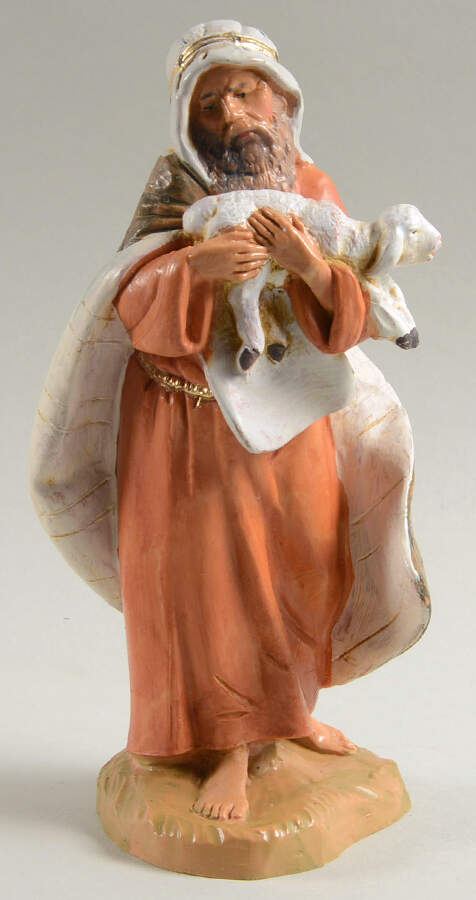 Fontanini Nativity 7.5" Isaiah-Shepherd With Sheep - Boxed by Roman-1