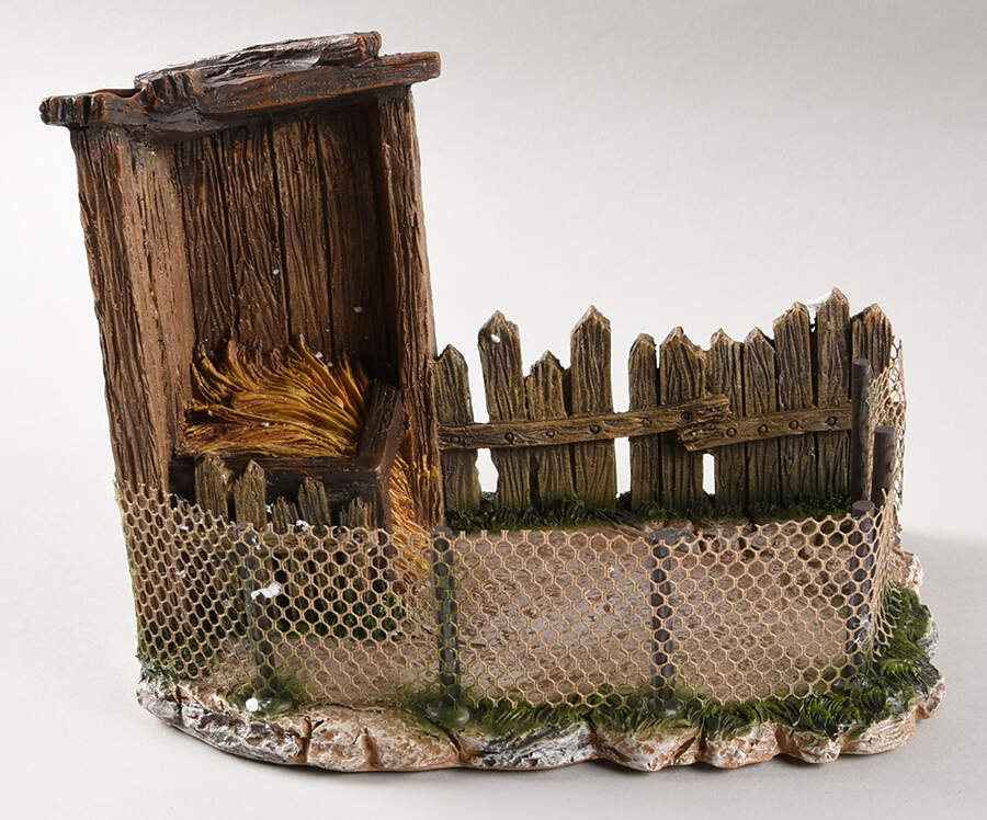 Fontanini Nativity 7.5" Bird Shelter - Boxed by Roman-1