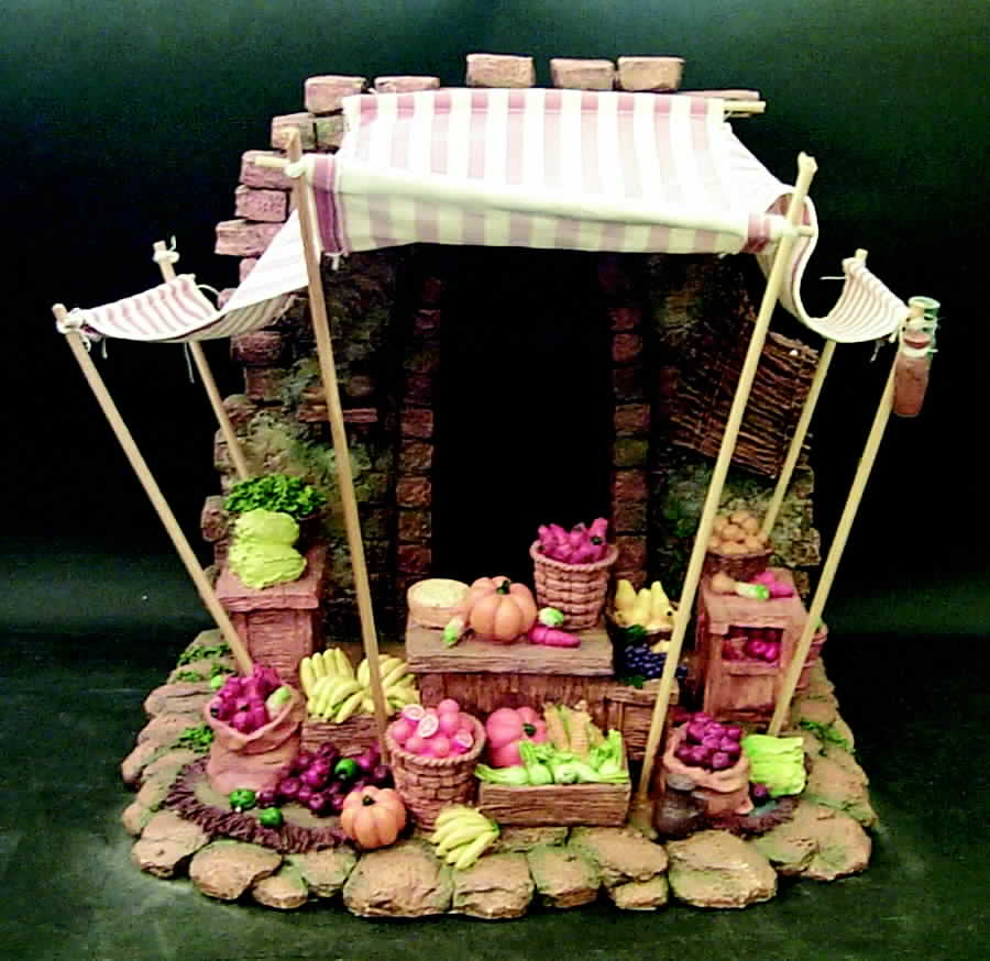 Fontanini Nativity 7.5" Market Place - Boxed by Roman-1