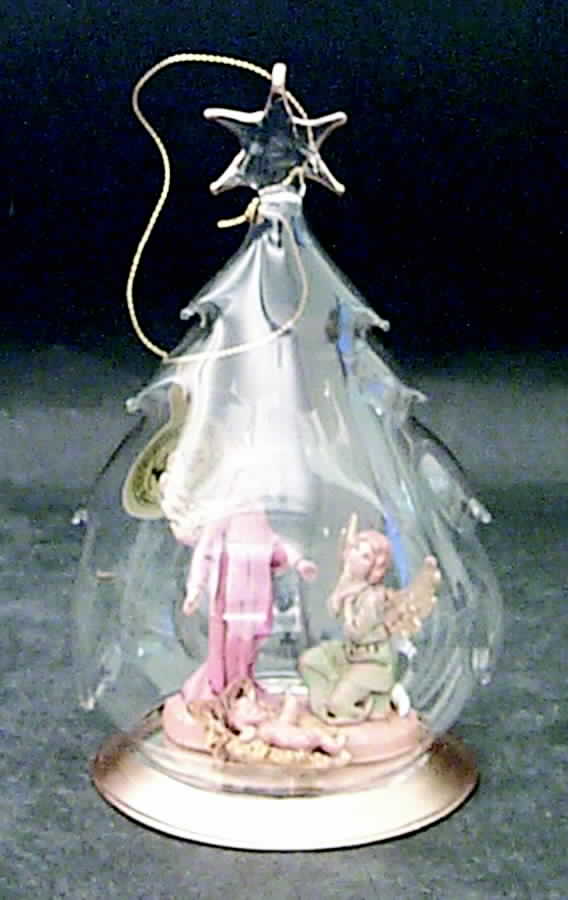 Nativity Fontanini Ornament Two Angels And Jesus - No Box by Roman-1