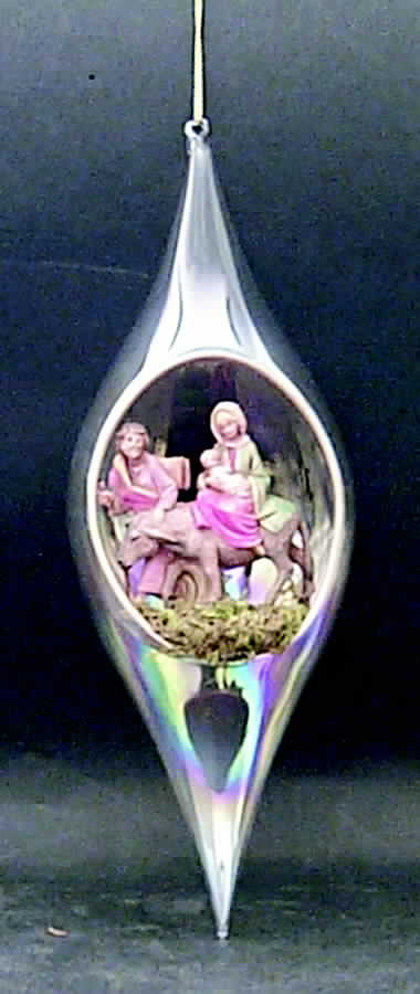Nativity Fontanini Ornament Flight To Egypt-Teardrop Shape - Boxed by Roman-1