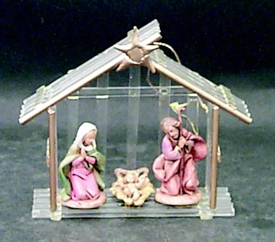 Nativity Fontanini Ornament Nativity Stable - Boxed by Roman-1