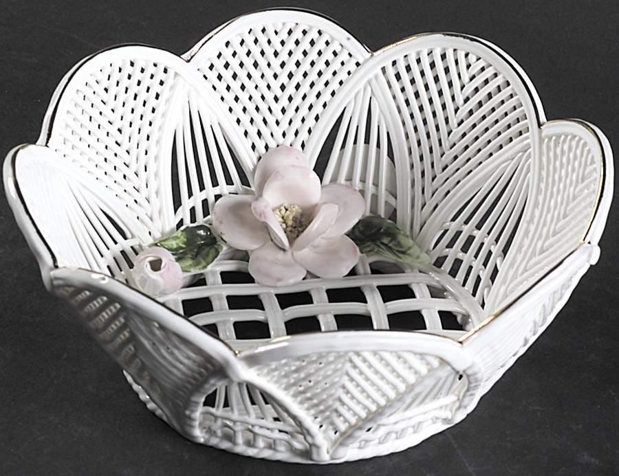 Ramex Cluj Collection Giftware Magnolia Basket - No Box by Ramex Intl-1