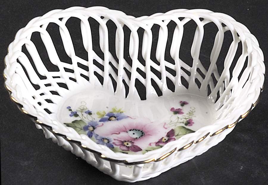 Ramex Cluj Collection Giftware Heart Basket-Small - No Box by Ramex Intl-1
