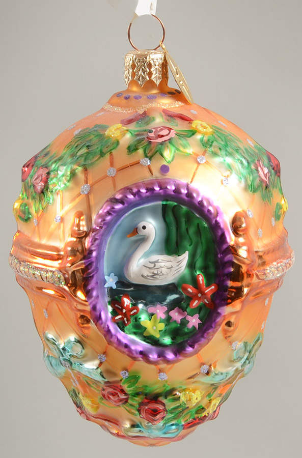 Egg (Shaped) Ornament Fabulous Faberge-Gilded Swan - No Box by Christopher Radko-1