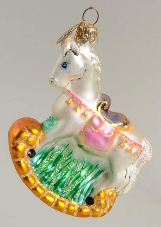 Animals Pretty Pony Gem-White - No Box by Christopher Radko-1