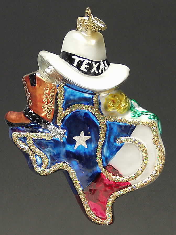 Destinations-US States State Of Texas - No Box by Christopher Radko-1
