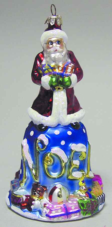 Bells Bell De Noel-Blue Bell - No Box by Christopher Radko-1