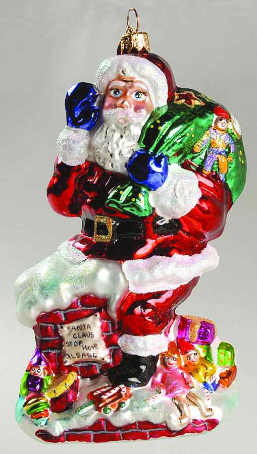 Santas Stop Here Please - No Box by Christopher Radko-1