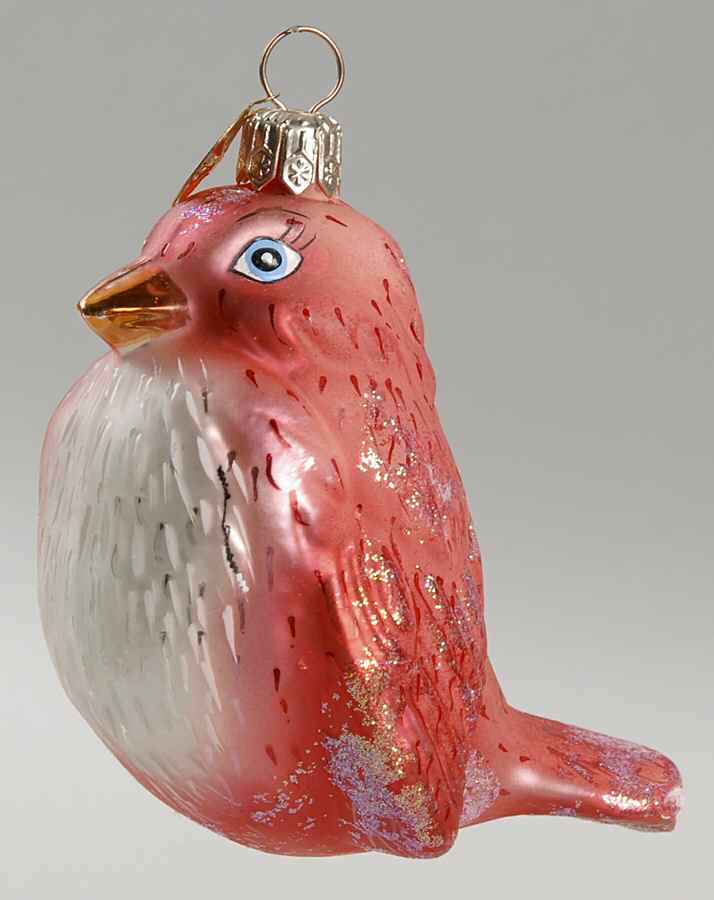 Birds Chubby Chirpers-Red - No Box by Christopher Radko-1