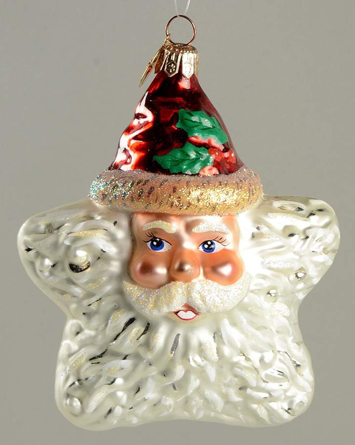 Santa-Heads Shine On Santa-Red - No Box by Christopher Radko-1